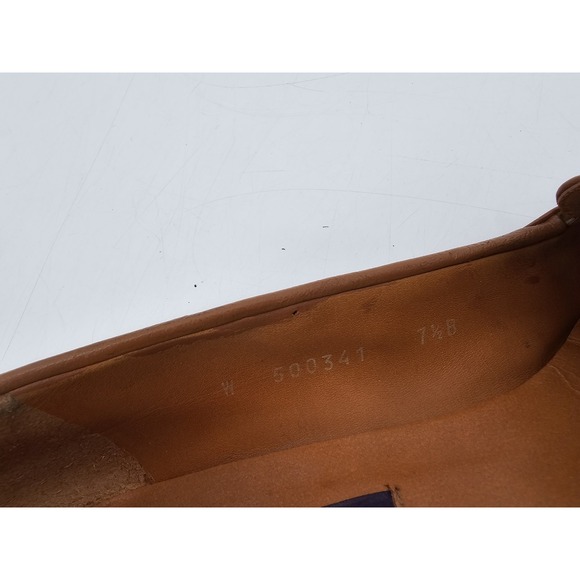 Ralph Lauren Purple Label Women's Quillis Loafer Brown Sz 7 1/2 Made In Italy - Picture 12 of 12